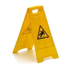 Wisch-Star Warnschild, Aufklappbar, Ohne Aufschrift, 2-tlg.