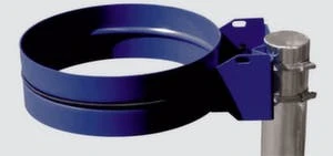 Müllsackhalter, Wandbefestigung, 120l, BxT 400x510mm, Gestell Enzianblau, Deckel Kunststoff Schwarz 9 Müllsackhalter, Wandbefestigung, 120l, BxT 400x510mm, Gestell Enzianblau, Deckel Kunststoff Schwarz – Bild 7