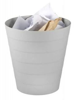 7x Tischabfallbehälter, Weiß, SAN-Kunststoff, Stapelbar, Durchmesser: 13 Cm, Höhe: 15 Cm, Volumen: 1,25 L -Sauber Lieferungen Geschäft 030afba9 5d9c 4cd3 a109 922fe8461edf