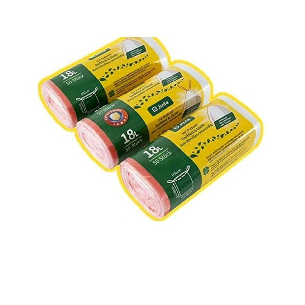 Jinfa 150 Müllbeutel Mit Zugband | Transparent | 49x58 Cm | Für Jinfa Metalltonne 18 L 5 Jinfa 150 Müllbeutel Mit Zugband | Transparent | 49x58 Cm | Für Jinfa Metalltonne 18 L – Bild 3