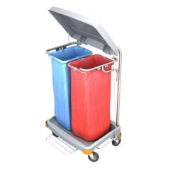 CleanSV Reinigungswagen Abfallwagen Aus PE, Müllsackhalter Mit Verkleidung Und Deckel, 57,5 Cm X 64cm X 100 Cm -Sauber Lieferungen Geschäft 0c67552d 6fa0 4398 b258 d181e8b4ff66 1