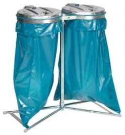 Müllsackständer, 70l, HxBxT 665x330x290mm, Korpus Verzinkt, 4 Lenkrollen -Sauber Lieferungen Geschäft 0d1e8b15 f071 47e0 92c7 3f4ab067142b 1