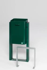 Var Drahtgitter-Abfallbehälter, F. Außen, 30l, HxØ 1200x350mm, Zum Einbetonieren, Korpus Stahl RAL6005 9 Var Drahtgitter-Abfallbehälter, F. Außen, 30l, HxØ 1200x350mm, Zum Einbetonieren, Korpus Stahl RAL6005 – Bild 7