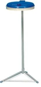 Müllsackständer, 120l, HxBxT 927x440x500mm, Gestell Kieselgrau, Deckel Kunststoff Silber, 2 Rollen 7 Müllsackständer, 120l, HxBxT 927x440x500mm, Gestell Kieselgrau, Deckel Kunststoff Silber, 2 Rollen – Bild 5