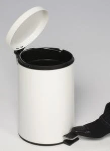 Var Tretabfallbehälter, 3l, HxØ 270x170mm, Innenbehälter Kunststoff, Korpus Stahl Anthrazit, Deckel Stahl Anthrazit 5 Var Tretabfallbehälter, 3l, HxØ 270x170mm, Innenbehälter Kunststoff, Korpus Stahl Anthrazit, Deckel Stahl Anthrazit – Bild 3