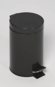 Var Tretabfallbehälter, 3l, HxØ 270x170mm, Innenbehälter Kunststoff, Korpus Stahl Anthrazit, Deckel Stahl Anthrazit 7 Var Tretabfallbehälter, 3l, HxØ 270x170mm, Innenbehälter Kunststoff, Korpus Stahl Anthrazit, Deckel Stahl Anthrazit – Bild 5