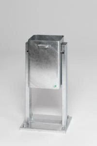 Abfallbehälter, F. Außen, 40l, HxBxT 440x310x310mm, Zum Einbetonieren, Korpus Feuerverzinkt 7 Abfallbehälter, F. Außen, 40l, HxBxT 440x310x310mm, Zum Einbetonieren, Korpus Feuerverzinkt – Bild 5