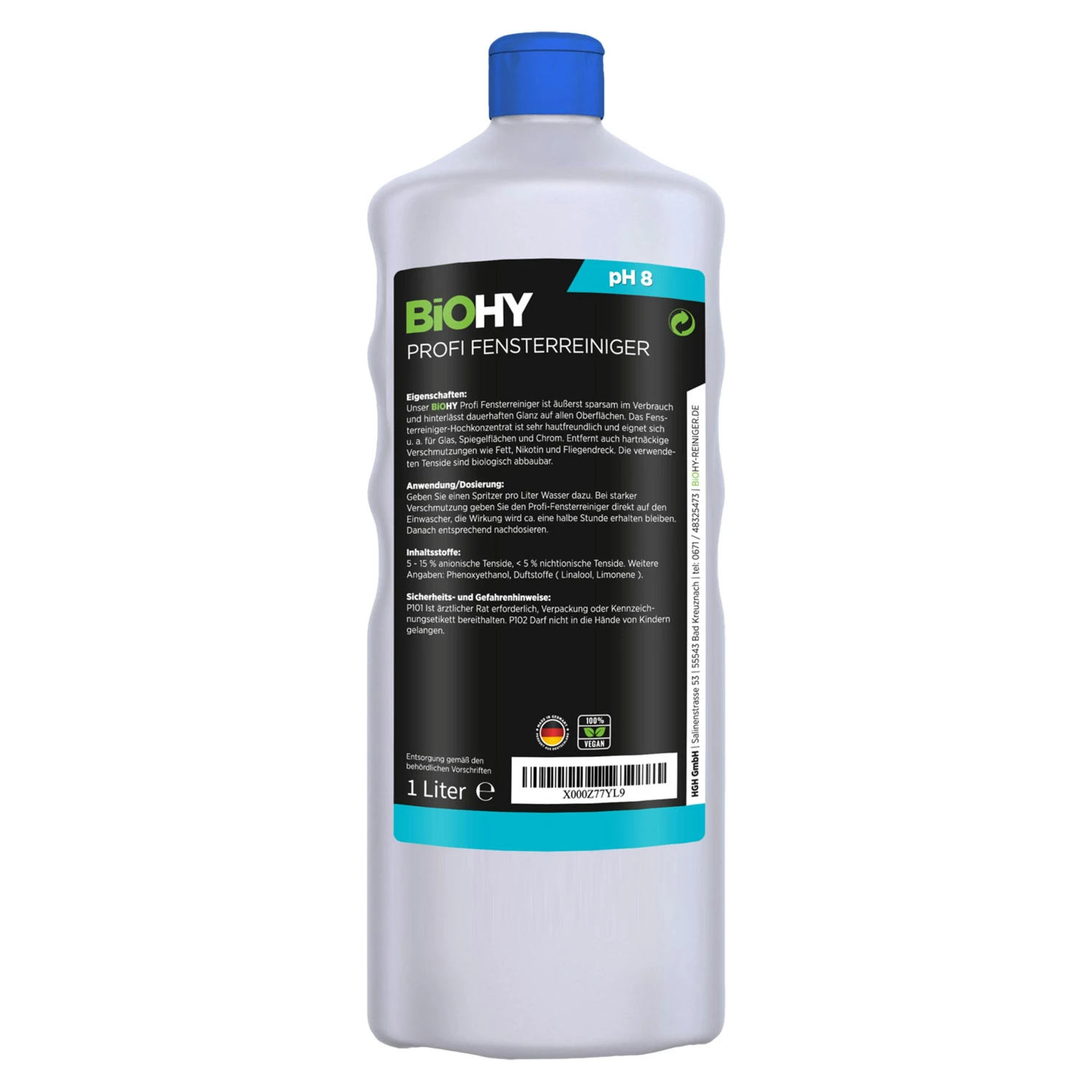 BiOHY Profi Fensterreiniger (24x20l Kanister) | Konzentrat, Ideal Für Alle FENSTERSAUGER | Streifenfreie Reinigung Von Glas-, Fensterflächen 8 BiOHY Profi Fensterreiniger (24x20l Kanister) | Konzentrat, Ideal Für Alle FENSTERSAUGER | Streifenfreie Reinigung Von Glas-, Fensterflächen – Bild 6