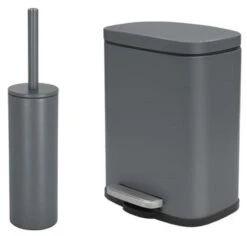 Spirella Badezimmer Set, 2-teilige Abfalleimer Kosmetikeimer Und WC Bürste “Sydney“ Weiß -Sauber Lieferungen Geschäft 20f55500 9e47 4097 8795 b79f97aaf3ab 1