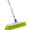 BawiTec Straßenbesen Kunststoff Neongrün Teleskopstiel 40cm Kehrbesen Feger Besenschrubber Grün