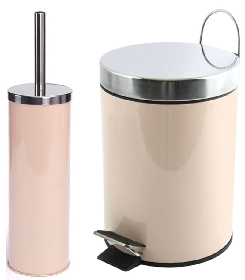 MSV Badezimmer Set, 2-teilige Abfalleimer Kosmetikeimer Und WC Bürste “Miami“ Blau 5 MSV Badezimmer Set, 2-teilige Abfalleimer Kosmetikeimer Und WC Bürste “Miami“ Blau – Bild 3