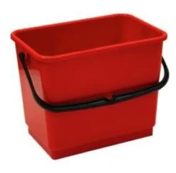 Filmop Kunststoffeimer Putzeimer, Rechteckig, 25 L, Rot -Sauber Lieferungen Geschäft 23466c35 6afe 4a4c 9491 839f10ff20b4