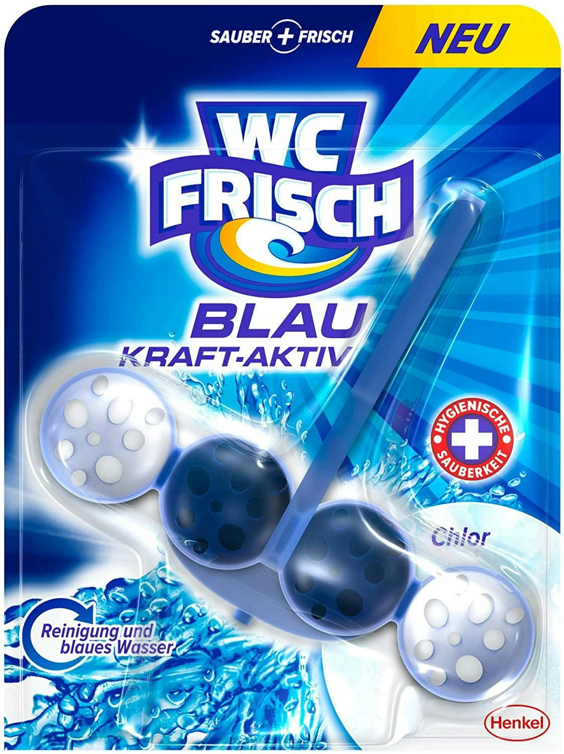 WC Frisch Kraft-Aktiv Blauspüler Chlor WC Reinigen Toilette 5x1 Stück Reiniger 8 WC Frisch Kraft-Aktiv Blauspüler Chlor WC Reinigen Toilette 5x1 Stück Reiniger – Bild 6