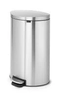 Treteimer FlatBack+ (40 Liter), Brabantia VB 482021 - Matt Edelstahl
