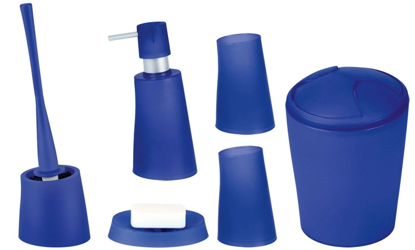 Spirella Badezimmer Set, 6-teiliges Badzubehör Move Seifenspender, WC-Bürste, Seifenschale, Kosmetikeimer Und Zahnputzbecher Grün 6 Spirella Badezimmer Set, 6-teiliges Badzubehör Move Seifenspender, WC-Bürste, Seifenschale, Kosmetikeimer Und Zahnputzbecher Grün – Bild 4