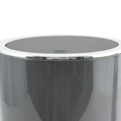 MSV Bad Serie "ASPEN" Design Kosmetikeimer Bad Treteimer Schwingdeckeleimer Abfallbehälter Mit Schwingdeckel 6 Liter (ØxH): Ca. 18,5 X 26 Cm Grau -Sauber Lieferungen Geschäft 32e6df51 1922 4d4f a5cc 3cd66819c72b