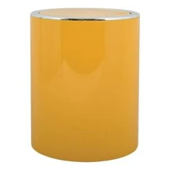 MSV Bad Serie "ASPEN" Design Kosmetikeimer Bad Treteimer Schwingdeckeleimer Abfallbehälter Mit Schwingdeckel 6 Liter (ØxH): Ca. 18,5 X 26 Cm Pastell