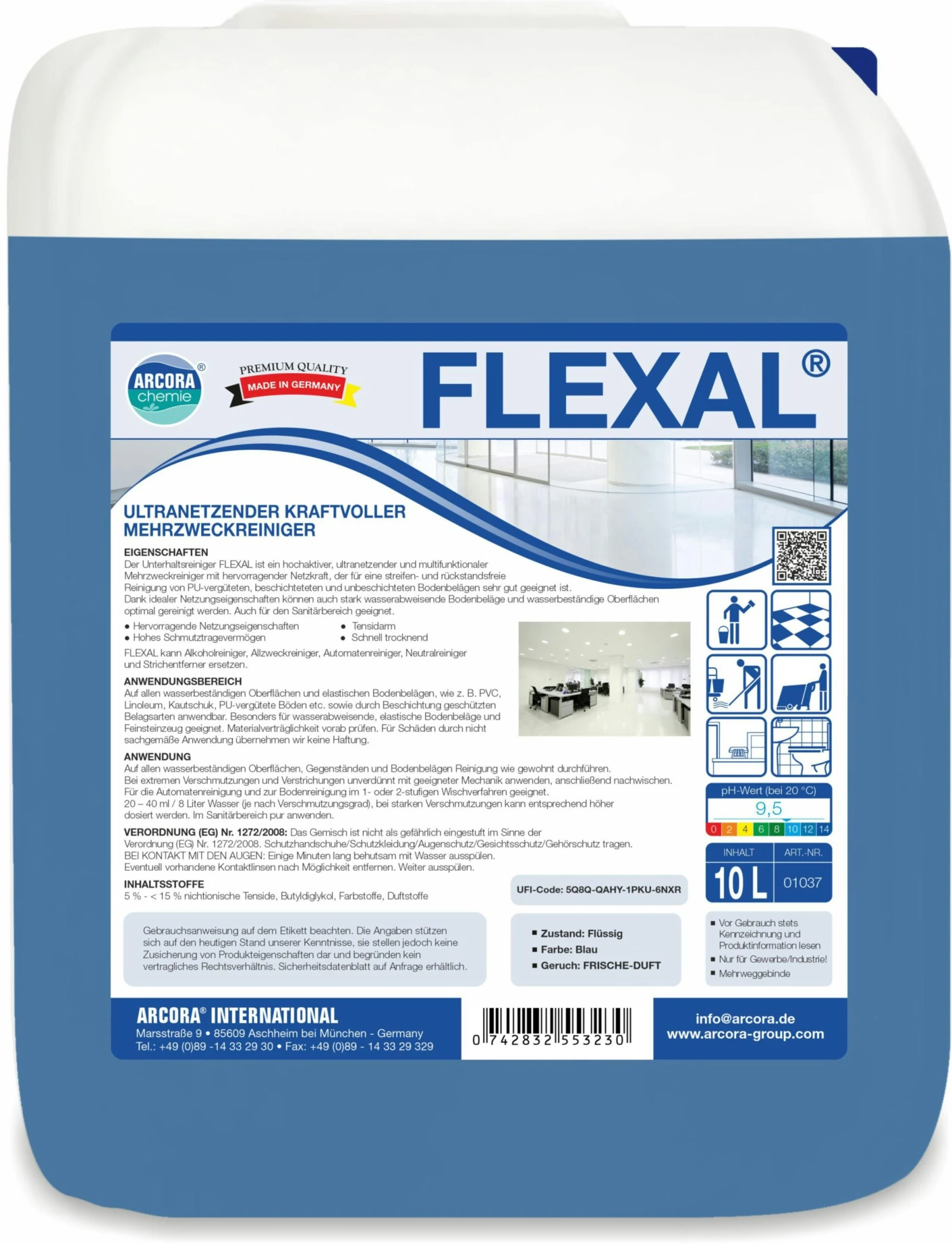 ARCORA Kraftvoller Mehrzweckreiniger FLEXAL, 1L 4 ARCORA Kraftvoller Mehrzweckreiniger FLEXAL, 1L – Bild 2