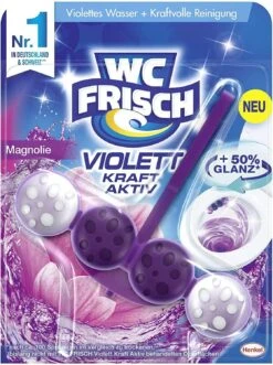 WC FRISCH Kraft Aktiv Violettspüler Magnolie 3x50g WC Reiniger Reinigung -Sauber Lieferungen Geschäft 3a2ae0d9 f59a 4fa6 b108 25f20c12d866