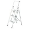 WENKO Alu-Design Klapptrittleiter 3-stufig Weiß -Sauber Lieferungen Geschäft 3effeee5 163f 44d1 9083 40e0b49febf6
