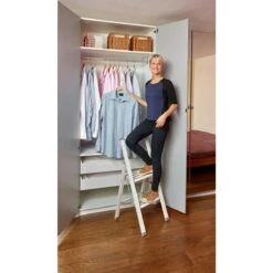 WENKO Alu-Design Klapptrittleiter 2-stufig Weiß 15 WENKO Alu-Design Klapptrittleiter 2-stufig Weiß -Sauber Lieferungen Geschäft 41125499 3a0d 47e9 aef3 452678e37c2f