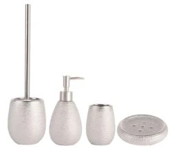 MSV Badezimmer Set, 4-teiliges Badzubehör Aus Keramik Dinan Seifenspender, WC Bürste, Seifenschale Und Zahnputzbecher Schwarz -Sauber Lieferungen Geschäft 46c11d6b 16cd 404b b8f1 a66663a7ba31