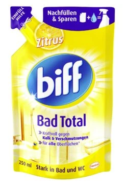 Biff Bad Total Zitrus Badreiniger Reiniger Reinigungsmittel 6x250ml Nachfüllpack 14 Biff Bad Total Zitrus Badreiniger Reiniger Reinigungsmittel 6x250ml Nachfüllpack -Sauber Lieferungen Geschäft 49c9bee8 1ed2 4aed bea4 2a17fc826cce