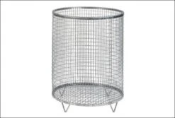 Drahtgitter-Abfallbehälter, F. Außen, 118l, HxØ 600x500mm, Korpus Stahl RAL6010, Boden Durchbrochen -Sauber Lieferungen Geschäft 4a67627c 7428 497f 978f e4e48dc3c9c9
