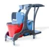 Hypafol Putzwagen Reinigungswagen | 2x25l Eimer | Doppelfahrwagen Inkl. Moppresse, Utensilbehälter & Abfall-Eimer |für Gebäudereinigung, Büroreinigung -Sauber Lieferungen Geschäft 4aba62e7 5b0d 45d8 9f47 90b7a5202f0d