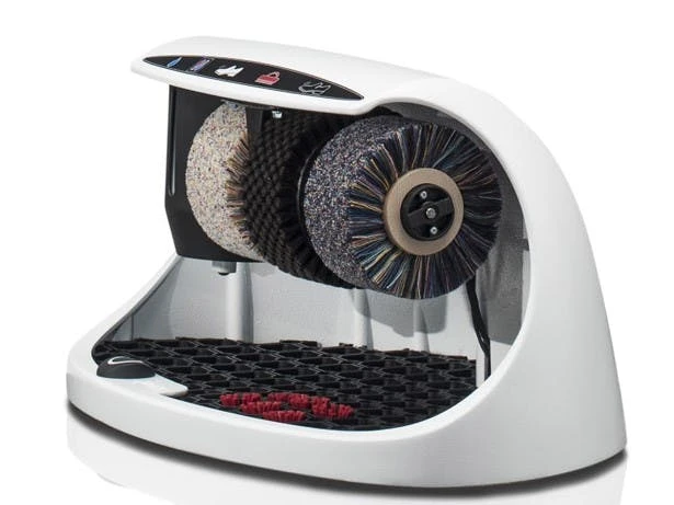 Polifix 2 Weiss (RAL 9016) Schuhputzmaschinen, Inkl. 1 Ltr Schuhpolitur (farblos) 4 Polifix 2 Weiss (RAL 9016) Schuhputzmaschinen, Inkl. 1 Ltr Schuhpolitur (farblos) – Bild 2