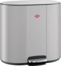 Wesco Abfallbehälter, 1x25/2x12l, HxBxT 540x585x458mm, 3 Öffnung(en), Innenbeh. Kunststoff, Korpus Stahl Mattweiß -Sauber Lieferungen Geschäft 4ddf402a d768 4ffd 8253 a90928bdc358