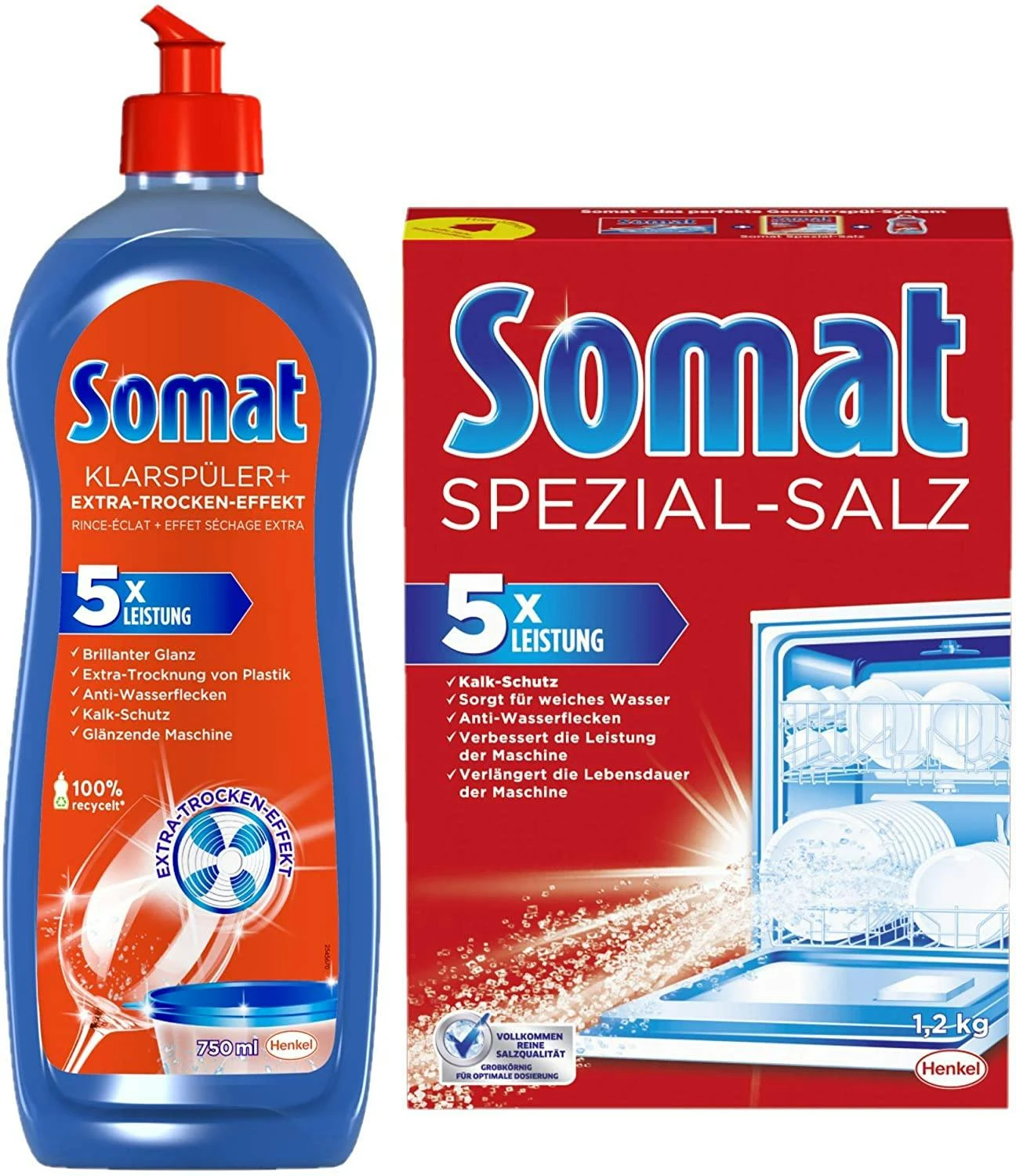 Somat Klarspüler Extra Trocken Effekt Geschirrspüler Geschirr 3x750ml Spülen 4 Somat Klarspüler Extra Trocken Effekt Geschirrspüler Geschirr 3x750ml Spülen – Bild 2