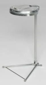 Var Müllsackständer, 120l, HxBxT 990x550x630mm, Gestell RAL7035, Deckel Stahl RAL7035, 2 Räder 5 Var Müllsackständer, 120l, HxBxT 990x550x630mm, Gestell RAL7035, Deckel Stahl RAL7035, 2 Räder – Bild 3