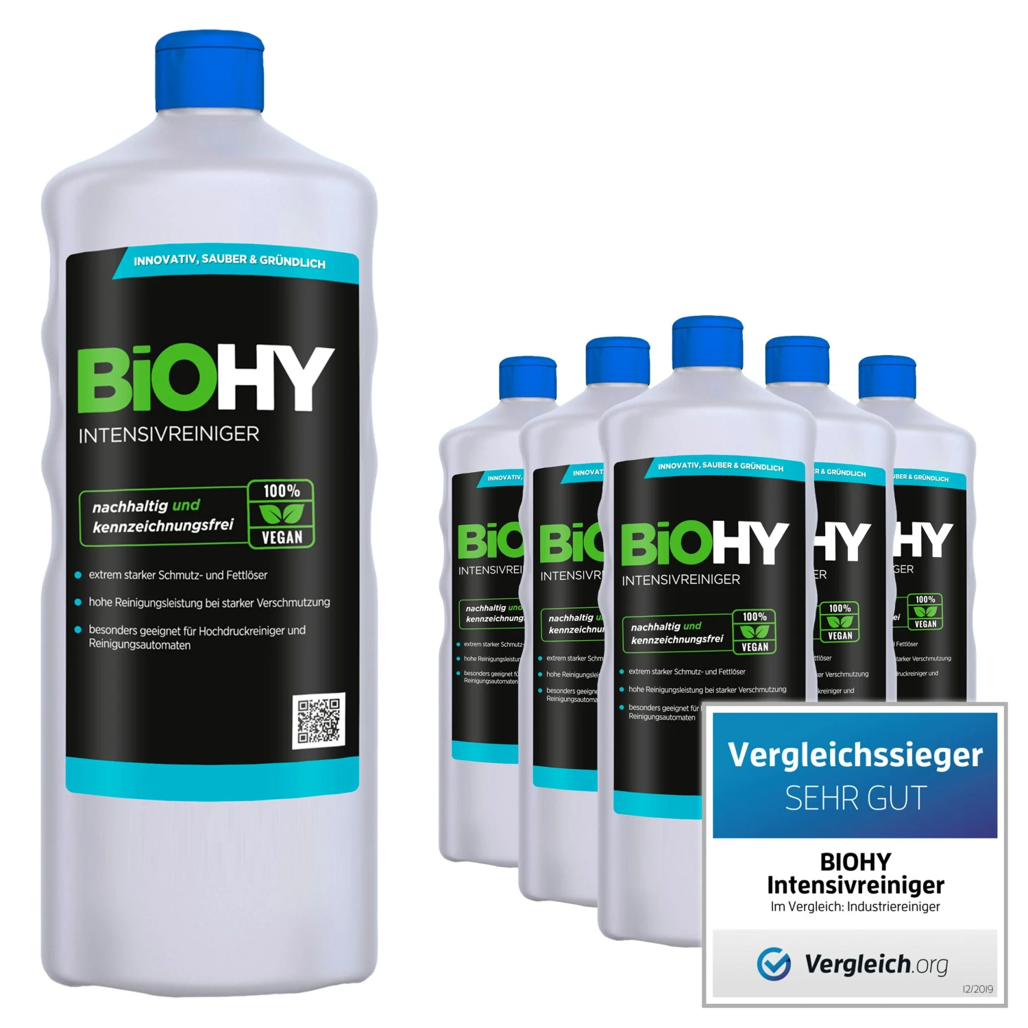 BiOHY Intensivreiniger Universal (12x1l Flasche) | Hochleistungs-INDUSTRIEREINIGER | Grundreiniger Ideal Für Hochdruckreiniger, Schaumarm 6 BiOHY Intensivreiniger Universal (12x1l Flasche) | Hochleistungs-INDUSTRIEREINIGER | Grundreiniger Ideal Für Hochdruckreiniger, Schaumarm – Bild 4