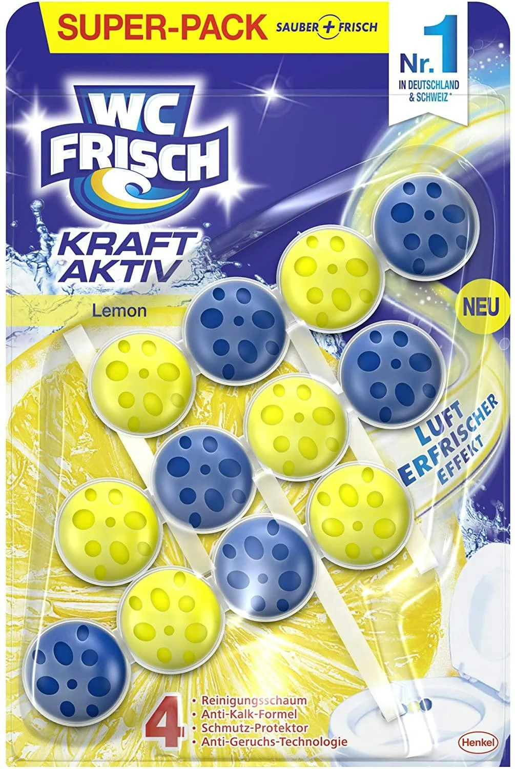 WC-Frisch Kraft Aktiv Ausprobier-Set Duftspüler 4 Düfte 4x1 Stück WC Reiniger 7 WC-Frisch Kraft Aktiv Ausprobier-Set Duftspüler 4 Düfte 4x1 Stück WC Reiniger – Bild 5