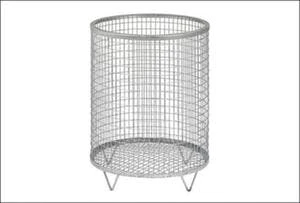 Var Drahtgitter-Abfallbehälter, F. Außen, 30l, HxØ 1200x350mm, Zum Einbetonieren, Korpus Stahl RAL6005 8 Var Drahtgitter-Abfallbehälter, F. Außen, 30l, HxØ 1200x350mm, Zum Einbetonieren, Korpus Stahl RAL6005 – Bild 6