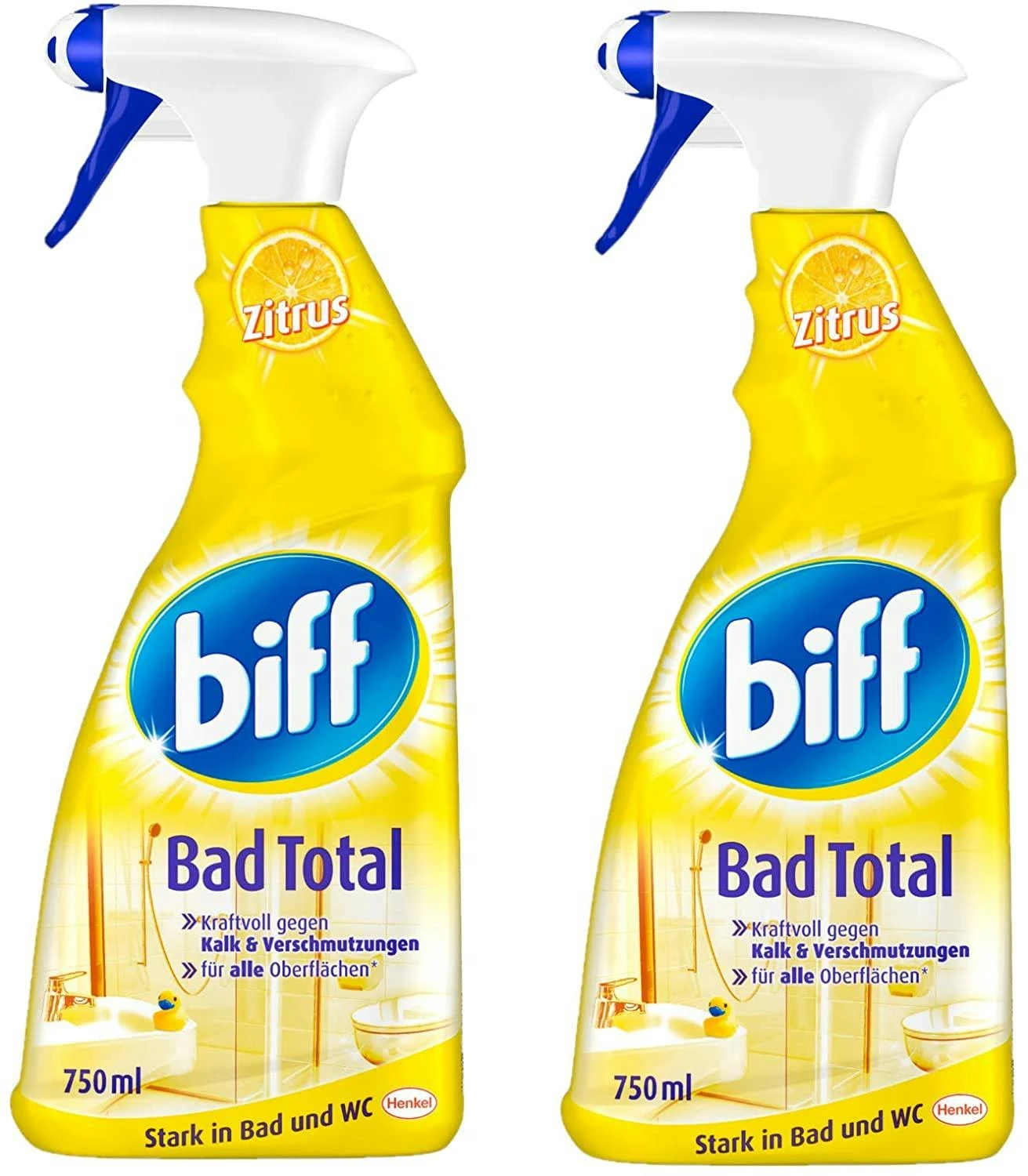Biff Pro Nature Badreiniger Bad Reiniger Badezimmer Sprühflasche 2x750 Ml 4 Biff Pro Nature Badreiniger Bad Reiniger Badezimmer Sprühflasche 2x750 Ml – Bild 2