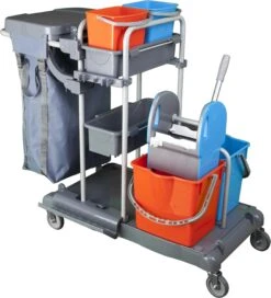 CleanSV® Reinigungswagen Abfallwagen, Müllsackhalter 2 X 70 Liter Mülltrennung Mit Pedal, Größe 69 Cm X 55 Cm X 100 Cm -Sauber Lieferungen Geschäft 59ff7224 a245 47ae 9dc0 8e5064edd0f4 3