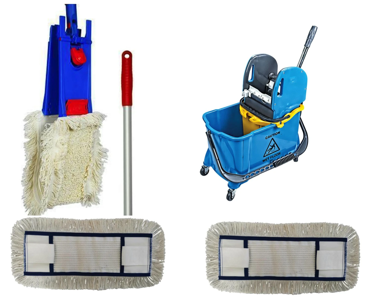 CleanSV Laschenmop Wischset Profi 40 Cm Kunststoff Wischwagen Putzwagen Bodenwischer 7 CleanSV Laschenmop Wischset Profi 40 Cm Kunststoff Wischwagen Putzwagen Bodenwischer – Bild 5