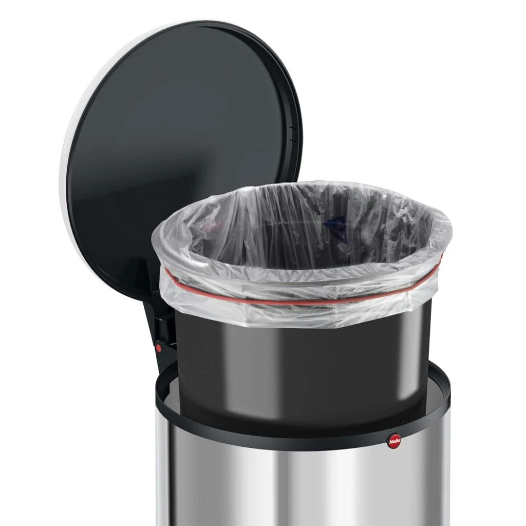 Hailo Tretmülleimer Harmony M 12L Edelstahl 5 Hailo Tretmülleimer Harmony M 12L Edelstahl – Bild 3