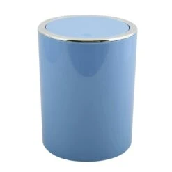 MSV Bad Serie "ASPEN" Design Kosmetikeimer Bad Treteimer Schwingdeckeleimer Abfallbehälter Mit Schwingdeckel 6 Liter (ØxH): Ca. 18,5 X 26 Cm Grau -Sauber Lieferungen Geschäft 6379799e 462e 4617 a17a 62801ce28a7f 2