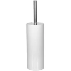 Spirella WC Bürste Toilettenbürste Klobürste "Tube Ribbed" Steingut 11 X 41,5 Cm - Weiß