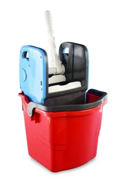 Hypafol Putzwagen Reinigungswagen | 2x25l Eimer | Doppelfahrwagen Inkl. Moppresse, Utensilbehälter & Abfall-Eimer |für Gebäudereinigung, Büroreinigung -Sauber Lieferungen Geschäft 64d7e98b b8d8 4d63 a1e9 bc9cd84740b0