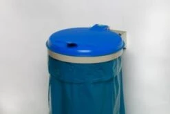 Var Müllsackhalter, Wandbefestigung, 120l, Gestell Grün, Deckel Stahl Grün -Sauber Lieferungen Geschäft 664bbec8 b170 48dc 95be 6d4ccd9a999c 4