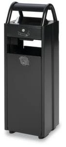 Kombiascher, HxBxT 975x305x265mm, 35l, Korpus Stahl Silber, M. Schutzdach 4 Kombiascher, HxBxT 975x305x265mm, 35l, Korpus Stahl Silber, M. Schutzdach – Bild 2