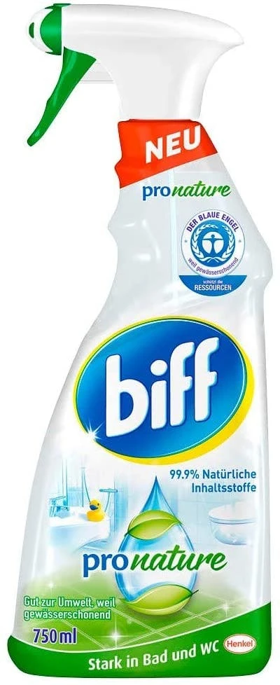 Biff Pro Nature Badreiniger Bad Reiniger Badezimmer Sprühflasche 2x750 Ml 6 Biff Pro Nature Badreiniger Bad Reiniger Badezimmer Sprühflasche 2x750 Ml – Bild 4