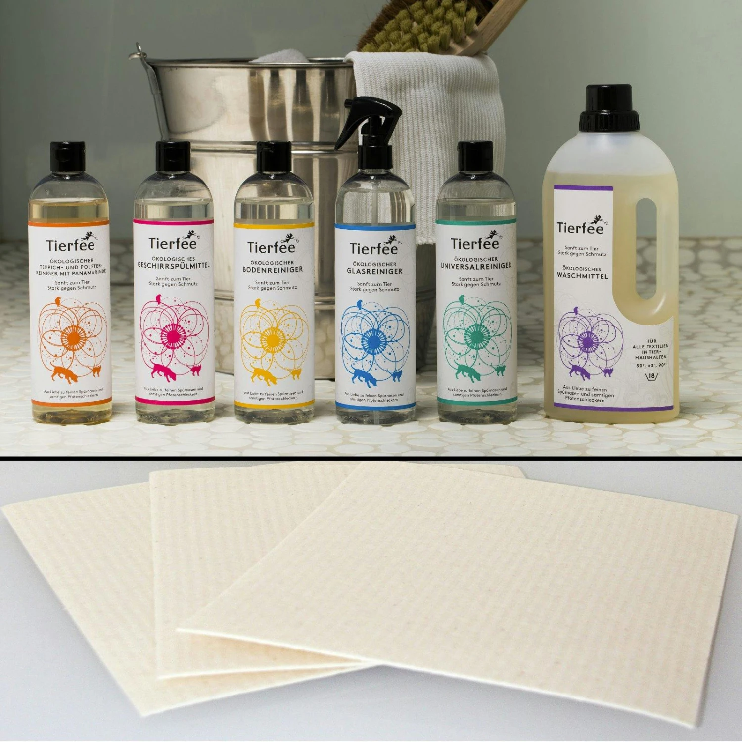 Tierfee Komplettset ökologische Reinigungsmittel 3 Tierfee Komplettset ökologische Reinigungsmittel