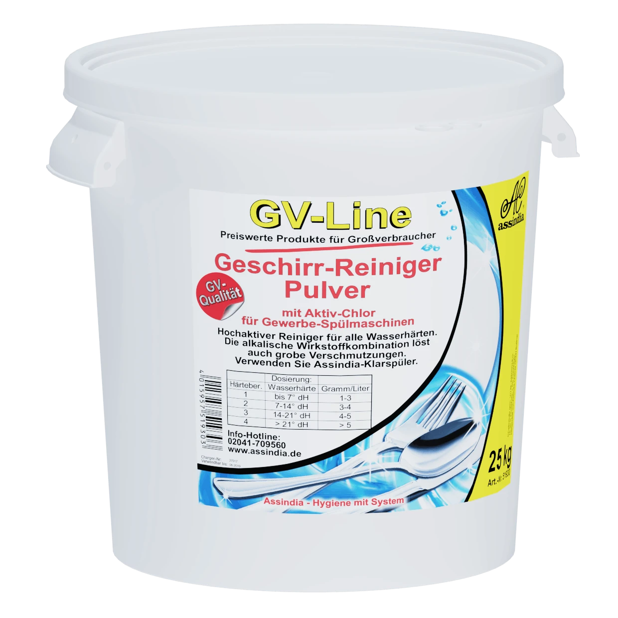 HAKA Geschirr-Reiniger Spülmaschine Pulver, 2kg 5 HAKA Geschirr-Reiniger Spülmaschine Pulver, 2kg – Bild 3