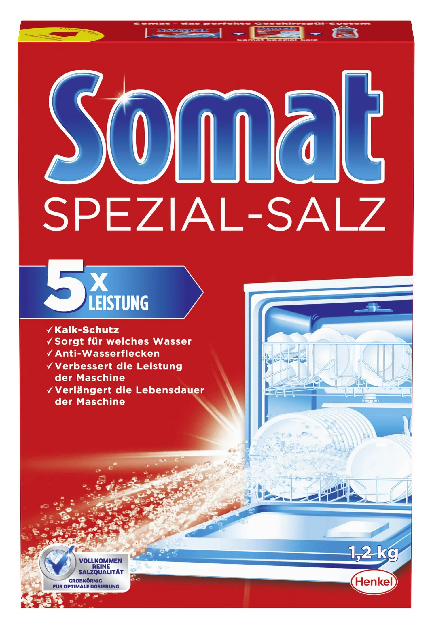 Somat Spezial-Salz Spülmaschinensalz Spülmachine Geschirrspülleistung 8 X1,2kg 4 Somat Spezial-Salz Spülmaschinensalz Spülmachine Geschirrspülleistung 8 X1,2kg – Bild 2