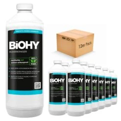 BiOHY Rohrreiniger (9x1l Flasche) | EXTRA STARK | Flüssiger, Hochkonzentrierter Abflussreiniger | Geruchsneutral | Für Alle Verstopfungen -Sauber Lieferungen Geschäft 7ccd3e24 ff67 47c7 b722 b163656821a3 5